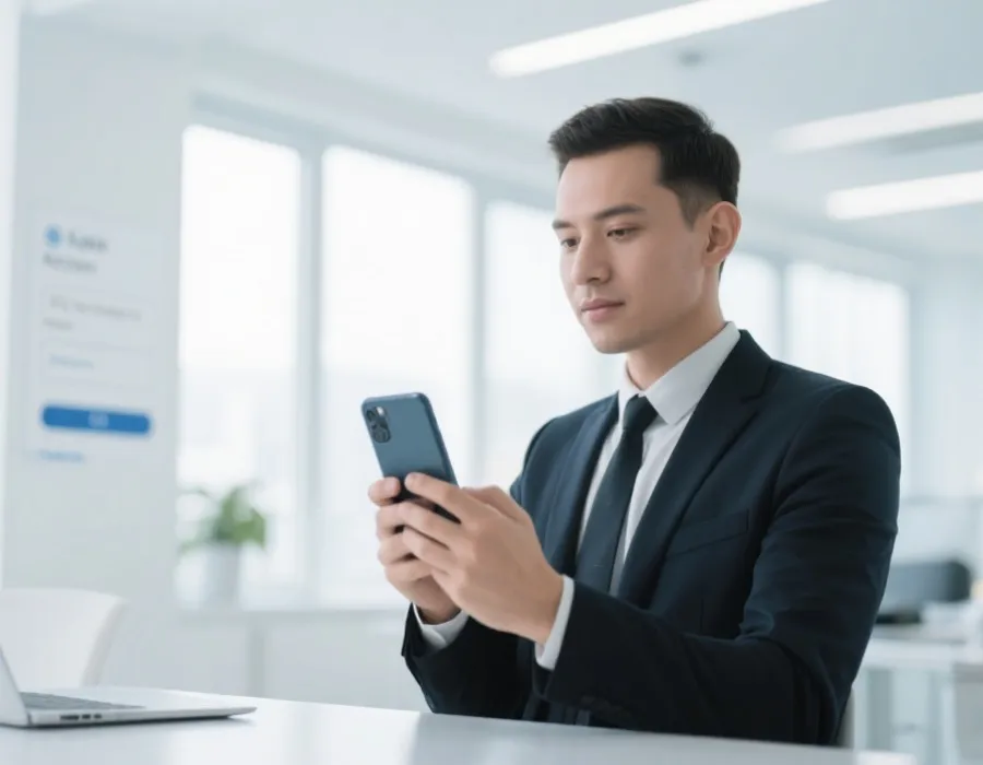 Secure mobile account registration